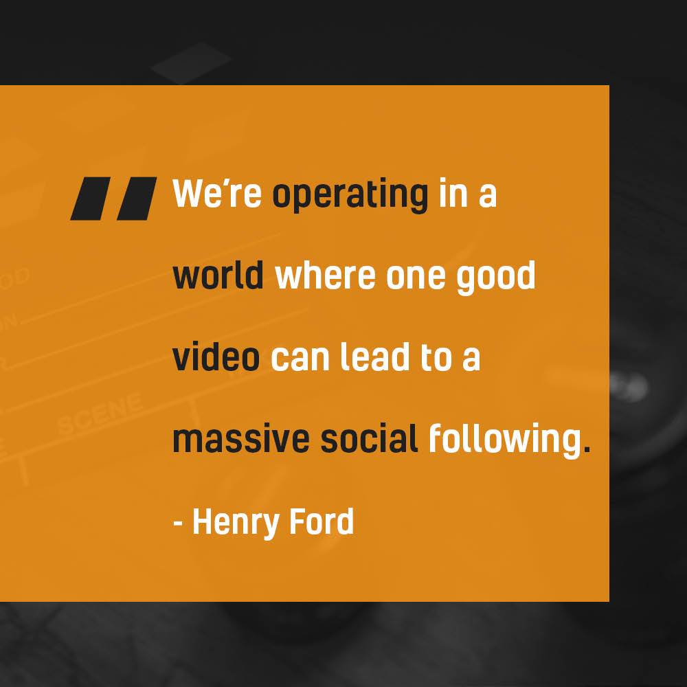 We’re operating in a world where one good video can lead to a massive social following